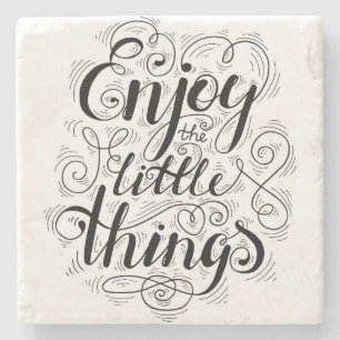 Enjoy The Little Things 1 Stone Coaster