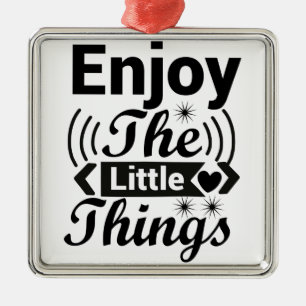 Enjoy the little things in life  metal tree decoration