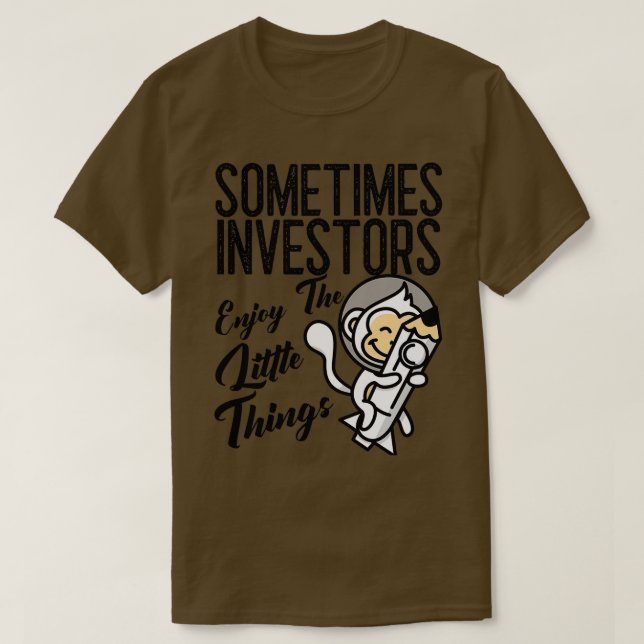 Enjoy The Little Things Space Monkey T-Shirt (Design Front)