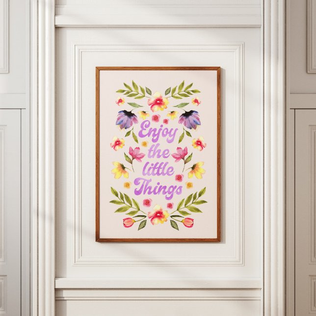 Enjoy the little Things Typografie Poster (Creator Uploaded)