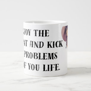'Enjoy the Moment' Motivational Anime Jumbo Mug
