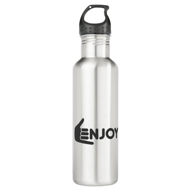 Enjoy the Now • Pure Enjoyment • Enjoy Every Momen 710 Ml Water Bottle (Front)