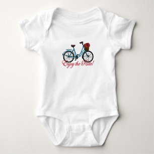 Enjoy The Ride Cute Bicycle Baby Bodysuit