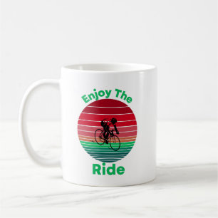 Enjoy the Ride Inspirational Cycling Quote Coffee Mug