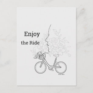 Enjoy the Ride: Minimalist DAILYMIEN Postcard