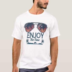 "Enjoy the time" unique t-shirt design