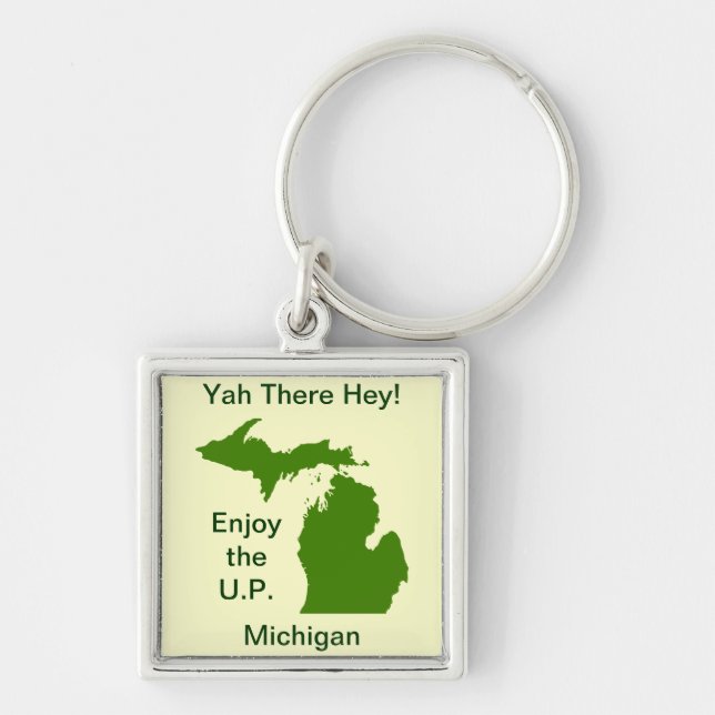 Enjoy the U.P. Michigan with Da Yoopers Key Ring (Front)