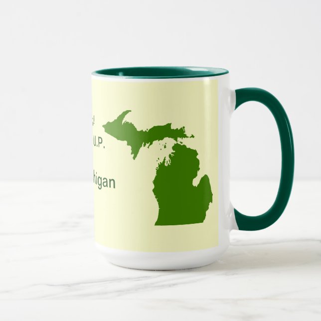 Enjoy the U.P. Michigan with Da Yoopers Mug (Right)