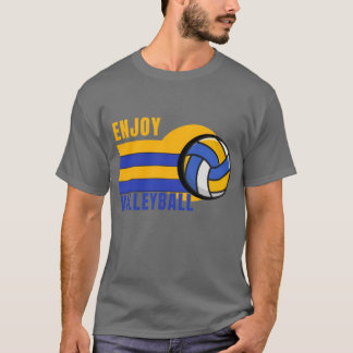 Enjoy Volleyball Design T-Shirt