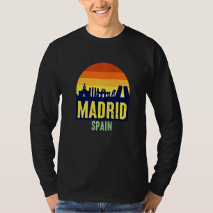 Enjoy Wear Cool Madrid Spain Skyline  Graphic  1 T-Shirt