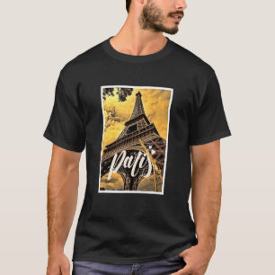 Enjoy Wear Cool Real Paris Eiffel Tower Graphic De T-Shirt