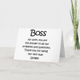 ENJOY YOUR "CHRISTMAS HOLIDAY" ***BOSS*** HOLIDAY CARD