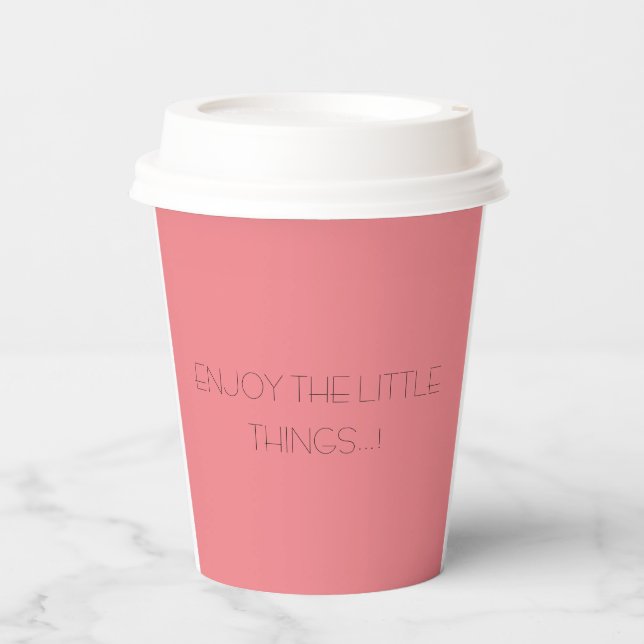 enjoy your coffee paper cups (Front)