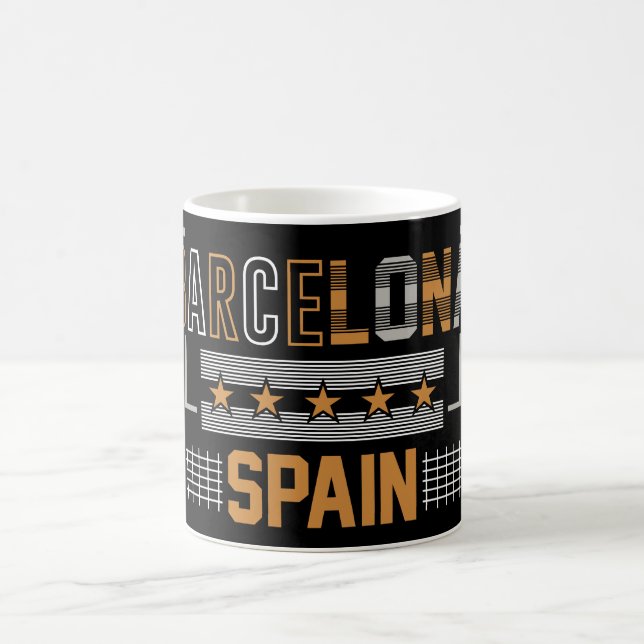 Enjoy Your Coffee with a Barcelona Coffee Mug (Center)