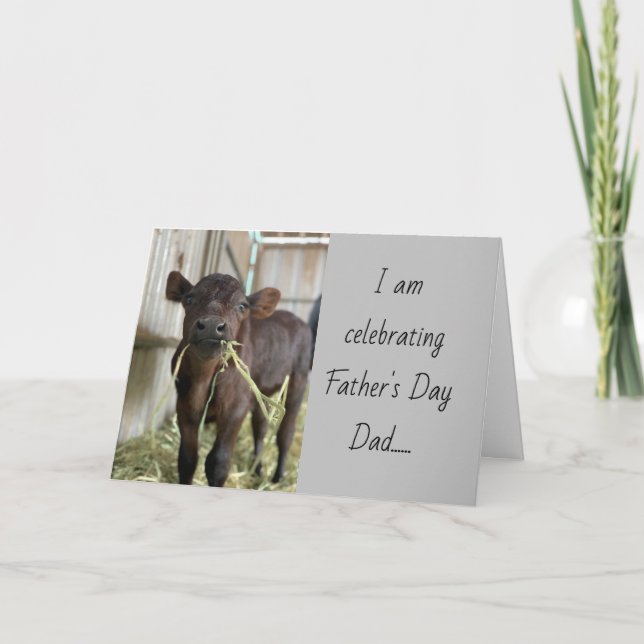 ENJOY YOUR DAY DAD & I LOVE YOU FATHER'S DAY CARD (Front)