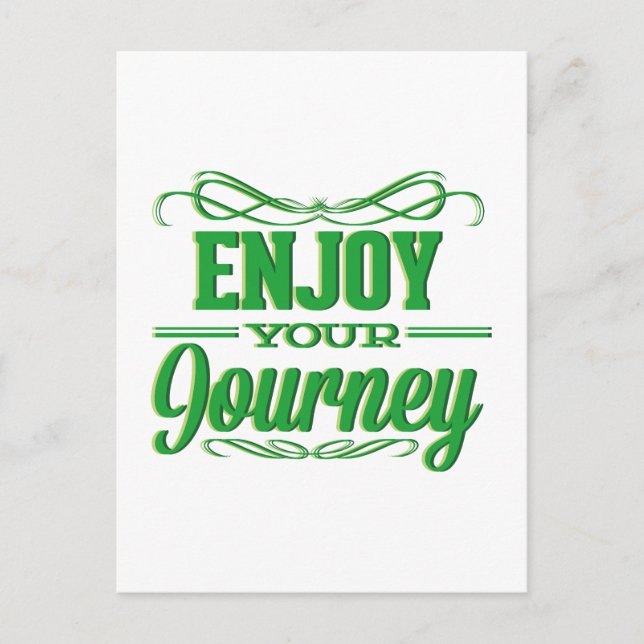 Enjoy Your Journey Postcard (Front)