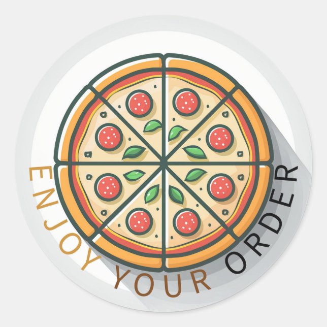 Enjoy your order classic round sticker (Front)