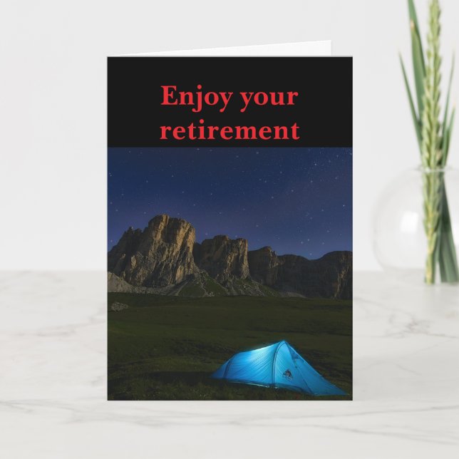 Enjoy your retirement. card (Front)