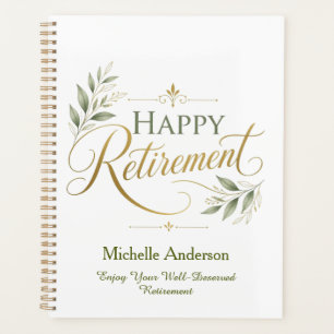 Enjoy Your Well-Deserved Retirement Personalised Planner