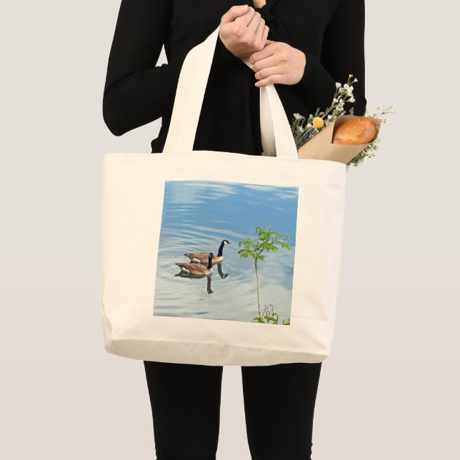 Enjoying a Swim Large Tote Bag (Front (Product))
