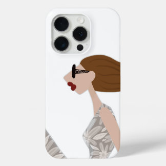 Enjoying Gentle Breeze Fashion Illustration Card iPhone 15 Pro Case