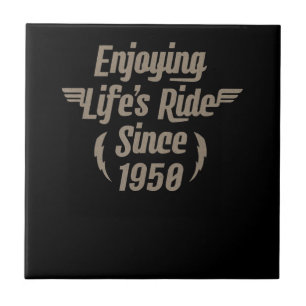 Enjoying Life’s Ride Gift For Motorcycle Lovers Tile