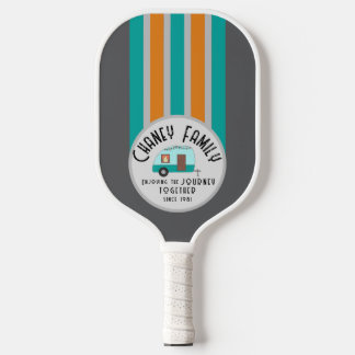 Enjoying Life Together Retro Camper Pickleball Paddle