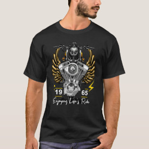 Enjoying life's ride 1965 Motorcyclist 57th Birthd T-Shirt