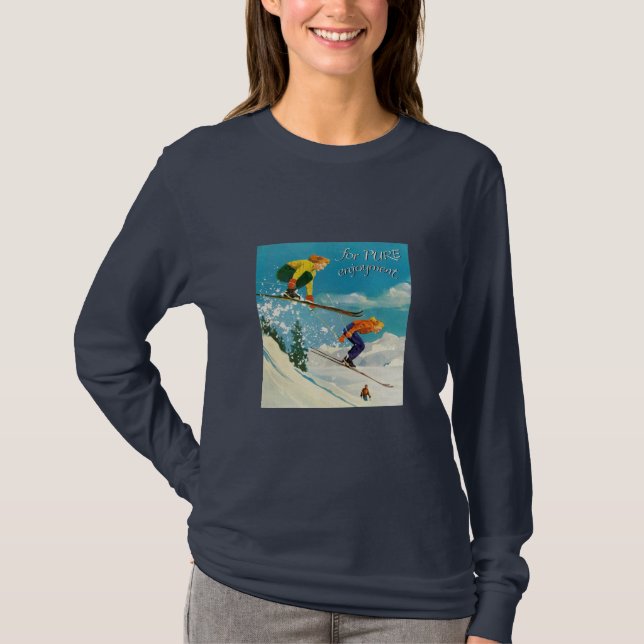 Enjoying ski T-Shirt (Front)