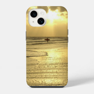 Enjoying the Beach at Sunset iPhone Case