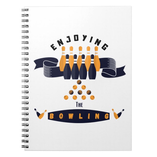Enjoying the Bowling notebook  (Front)