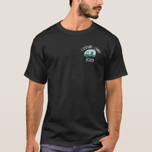 Enjoying the Journey Cousins Camp Retro Camper Blk T-Shirt