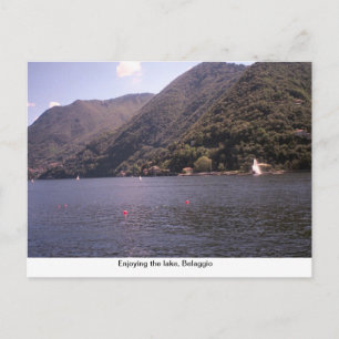 Enjoying  the lake, Belaggio Postcard