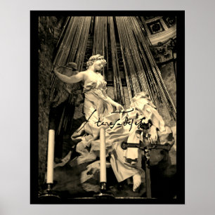 Enjoying the Saint Theresa of Avila Bernini Poster