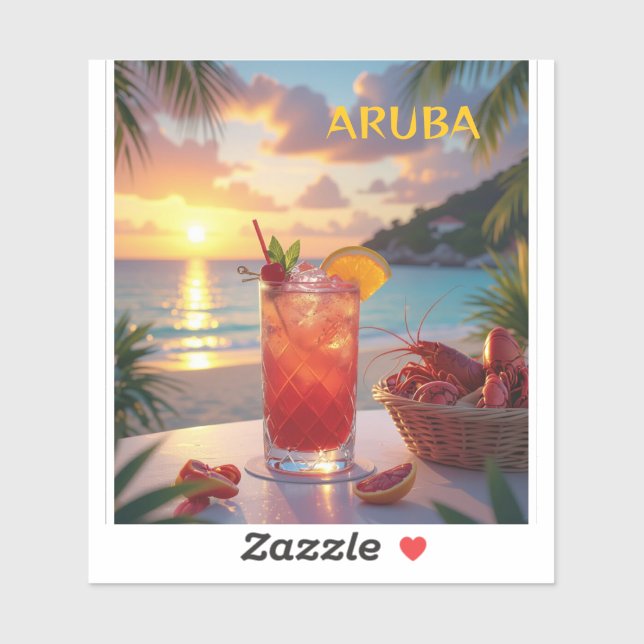 Enjoying the sunset in aruba (Sheet)