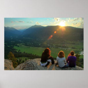 Enjoying the Sunset Poster