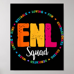 Enl Squad Teacher English New Language Squad Team Poster
