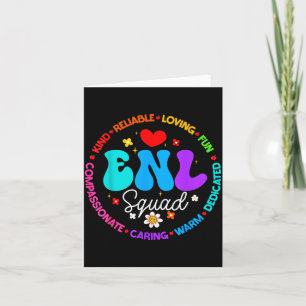 Enl Squad Teacher Squad English New Language Crew Card
