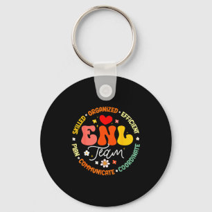 Enl Team Teacher English New Language Squad Crew Key Ring