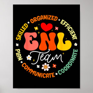 Enl Team Teacher English New Language Squad Crew Poster