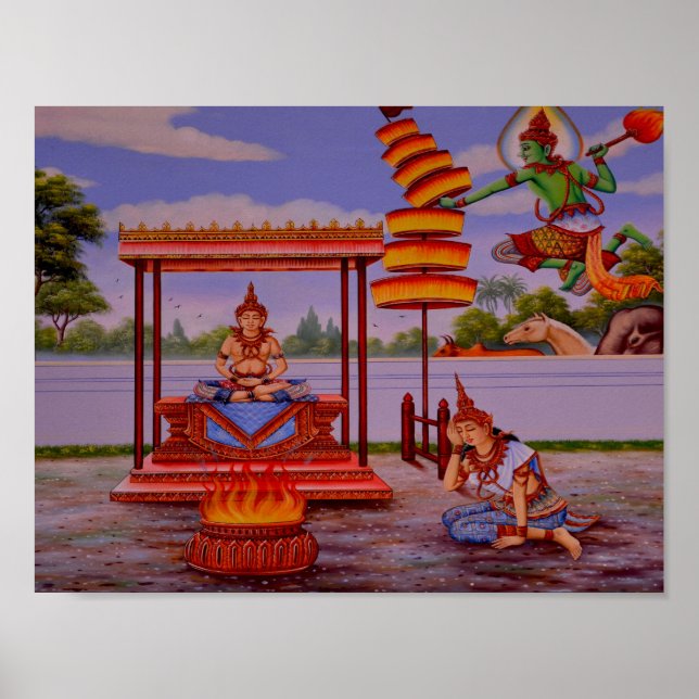 enlightened Buddha poster (Front)