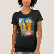 Enlightened Buddhists in orange robes