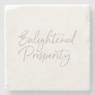 Enlightened Prosperity Natural Stone Coaster