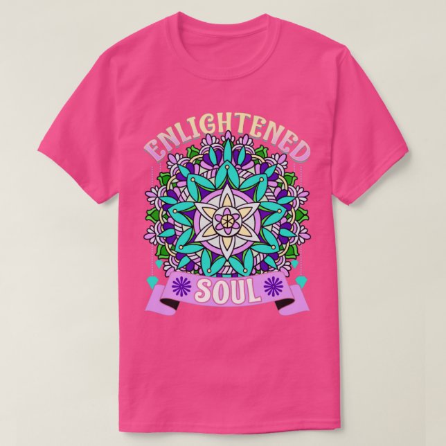 Enlightened Soul Spirit Spirituality Mandala Zen D T-Shirt (Design Front)