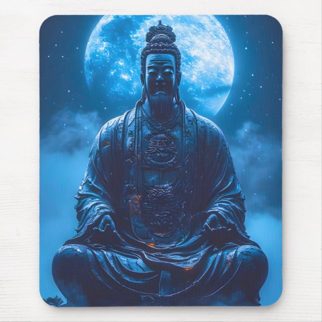 Enlightenment in Blue Mouse Pad (Front)