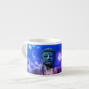 Enlightenment Meditating Buddha Statue colour Espresso Cup