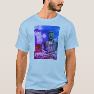 Enlightenment Meditating Buddha Statue colour T-Shirt