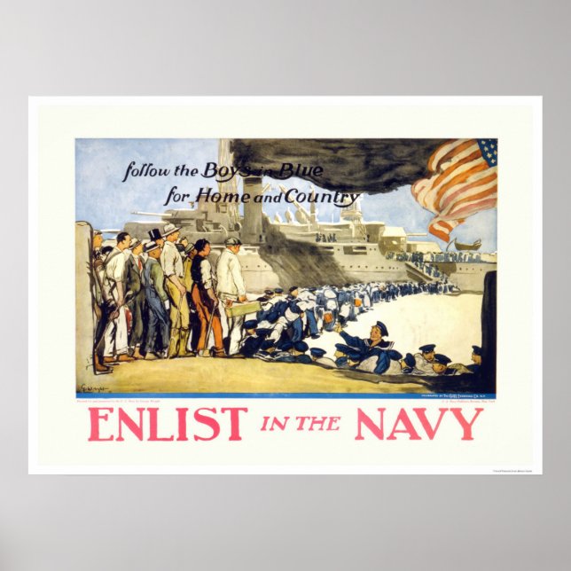 Enlist in the Navy Poster (Front)