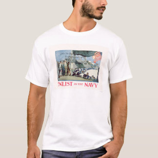 Enlist Navy - Follow the Boys in Blue (US02309) T-Shirt