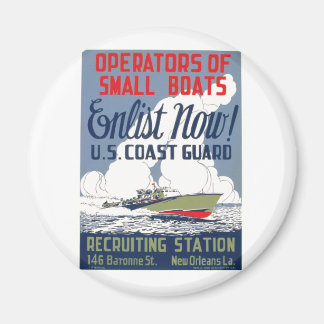Enlist Now! U.S. Coast Guard Magnet